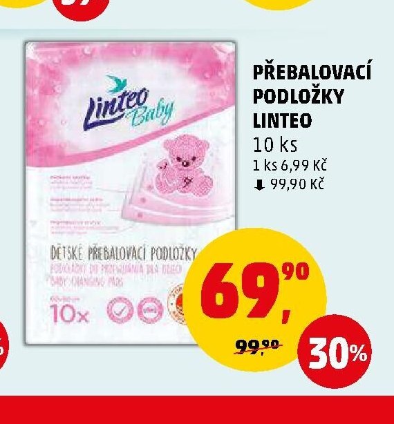 Přebalovací podložky Linteo - Penny Market aktualniletaky.eu