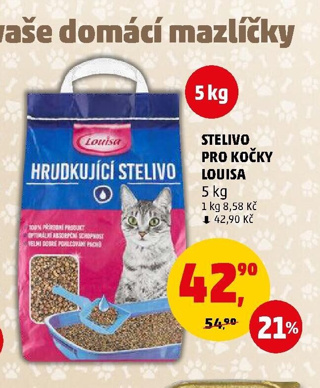 Stelivo pro kočky Louisa - Penny Market aktualniletaky.eu