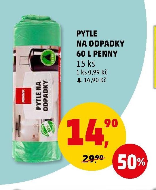 PYTLE NA ODPADKY 60 L PENNY - Penny Market aktualniletaky.eu