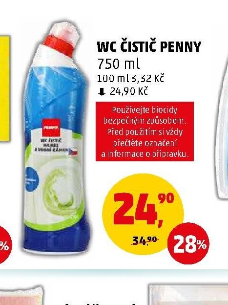 WC ČISTIČ PENNY 750 ml - Penny Market aktualniletaky.eu