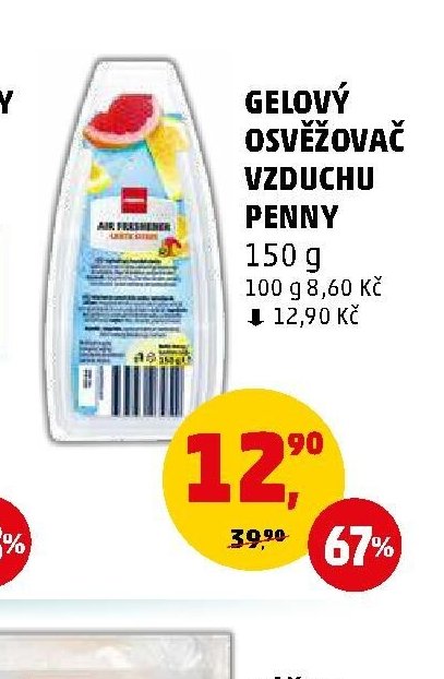 GELOVÝ OSVĚŽOVAČ VZDUCHU PENNY 150 g - Penny Market aktualniletaky.eu