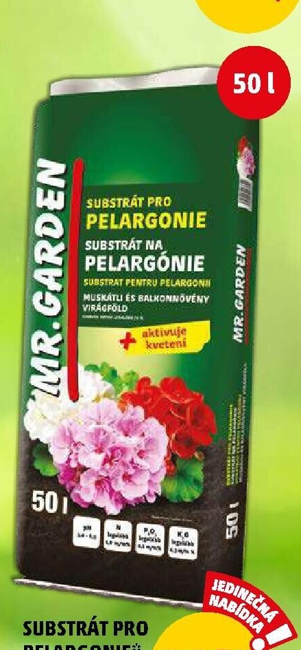 SUBSTRÁT PRO PELARGONIE 50 l - Penny Market aktualniletaky.eu