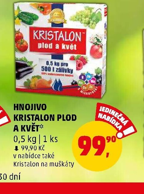 HNOJIVO KRISTALON PLOD A KVĚT 0,5 kg - Penny Market aktualniletaky.eu