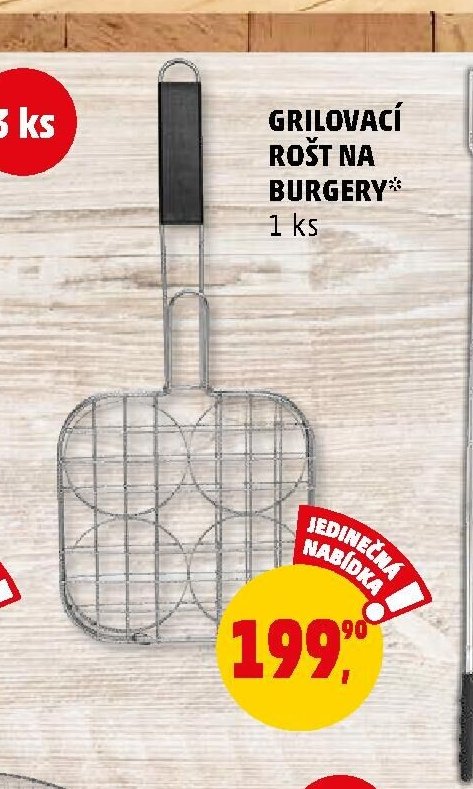 Grilovací rošt na burgery - Penny Market aktualniletaky.eu