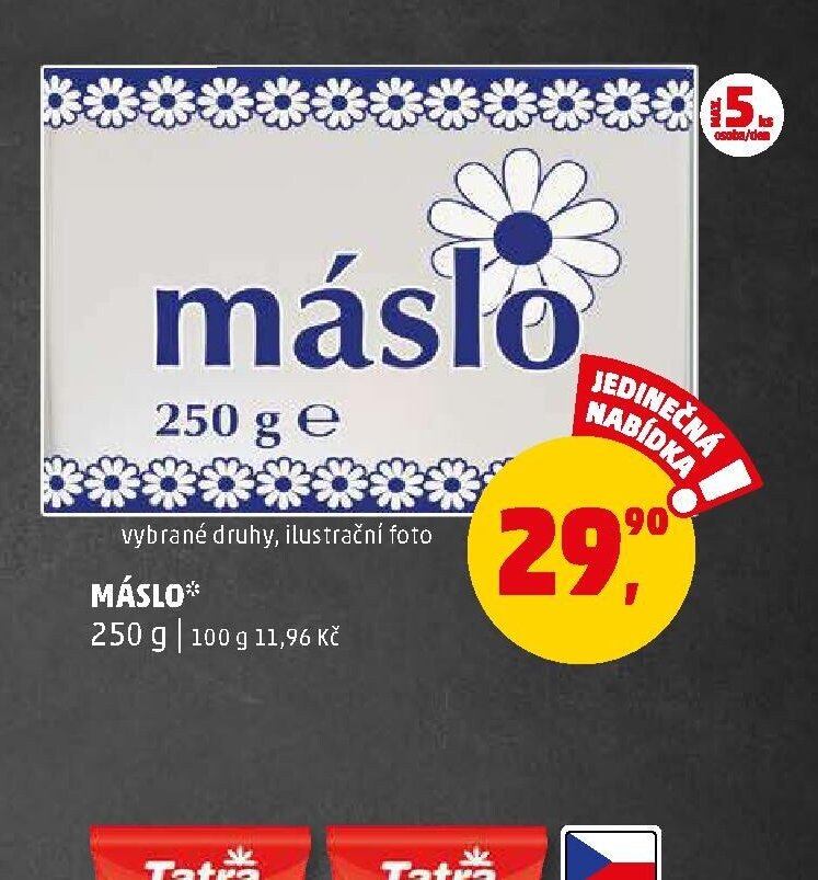 MÁSLO 250 g - Penny Market aktualniletaky.eu