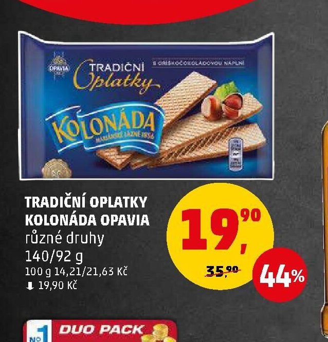 TRADIČNÍ OPLATKY KOLONÁDA OPAVIA různé druhy 140/92 g - Penny Market aktualniletaky.eu
