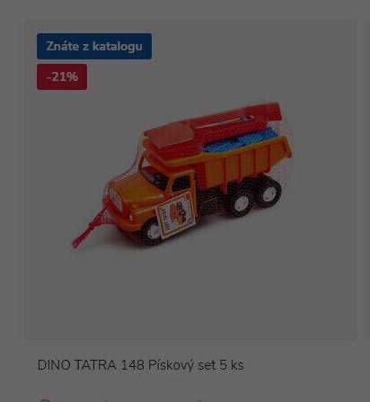 DINO TATRA 148 Pískový set 5 ks