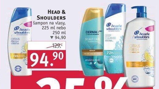 HEAD & SHOULDERS šampon na vlasy 225 ml nebo 250 ml