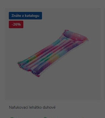 Nafukovací lehátko duhové