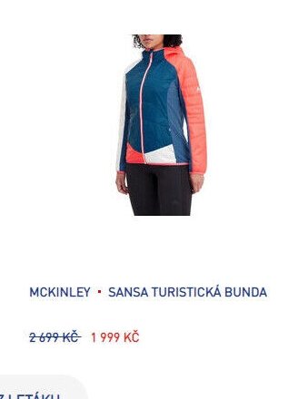 MCKINLEY SANSA TURISTICKÁ BUNDA