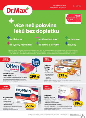 aktuální leták Dr. Max 1.6.2023-30.6.2023