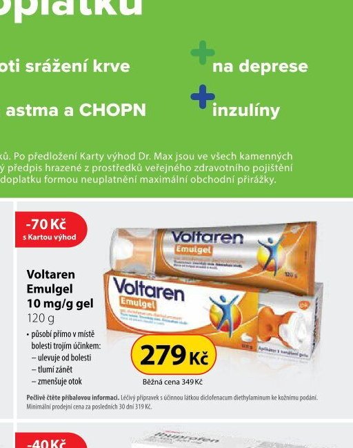 Voltaren Emulgel 10 mg/g gel 120 g