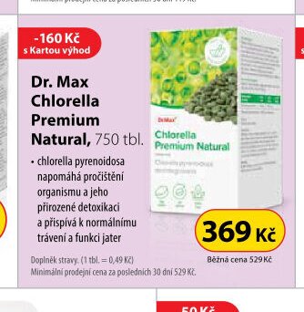 Dr. Max Chlorella Premium Natural, 750 tbl.