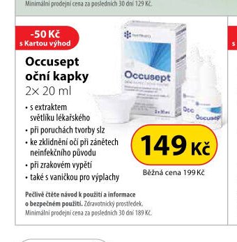 Occusept oční kapky 2x 20 ml
