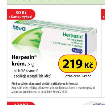Herpesin krém, 5 g