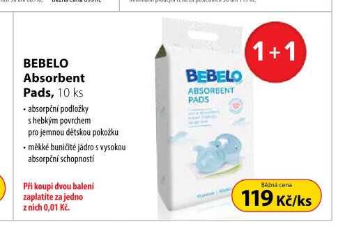 BEBELO Absorbent Pads, 10 ks