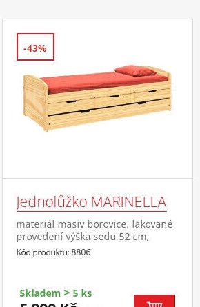 Jednolůžko MARINELLA