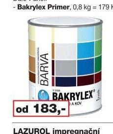 BAKRYLEX Univerzál V2066 vodouředitelný email na dřevo a kov