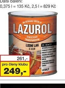 LAZUROL lak lodní S1119