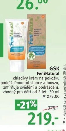 GSK FeniNatural krém na pokožku