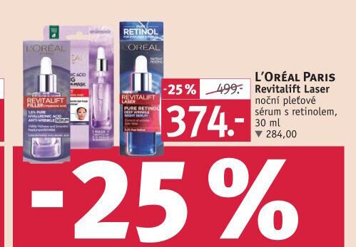 L'ORÉAL PARIS Revitalift Laser noční pleťové sérum s retinolem