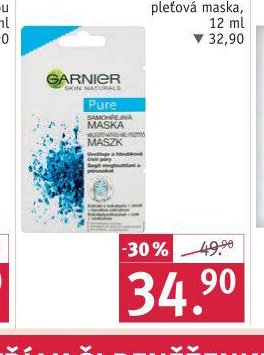 GARNIER Pure samohřejivá pleťová maska