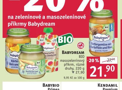 Babydream BIO masozeleninový příkrm