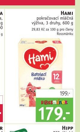 HAMI pokračovací mléčná výživa