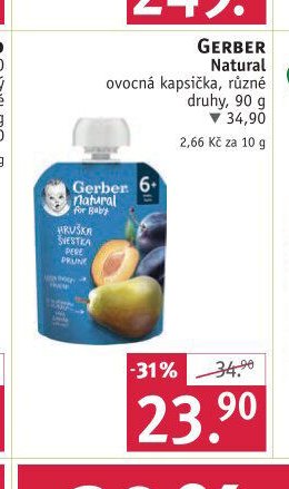 GERBER Natural ovocná kapsička