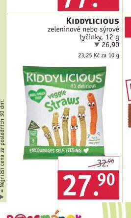 KIDDYLICIOUS zeleninové nebo sýrové tyčinky