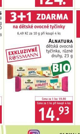 ALNATURA dětská ovocná tyčinka