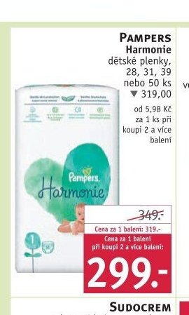 Pampers Harmonie dětské plenky