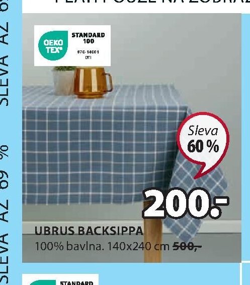 UBRUS BACKSIPPA - Jysk aktualniletaky.eu