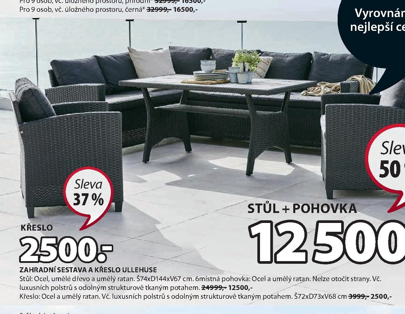 ZAHRADNÍ SESTAVA A KŘESLO ULLEHUSE - Jysk aktualniletaky.eu
