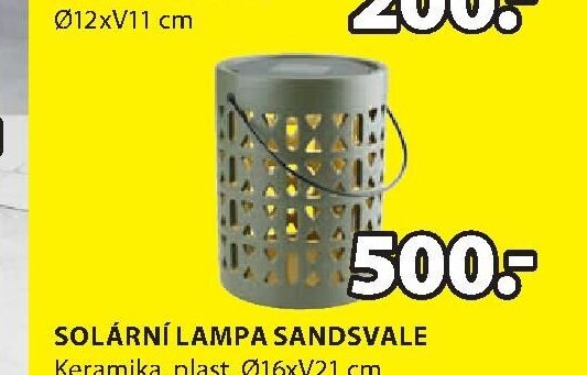 SOLÁRNÍ LAMPA SANDSVALE - Jysk aktualniletaky.eu