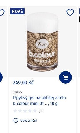 7DAYS třpytivý gel na obličej a tělo b.colour mini 01, 10 g - dm drogerie aktualniletaky.eu