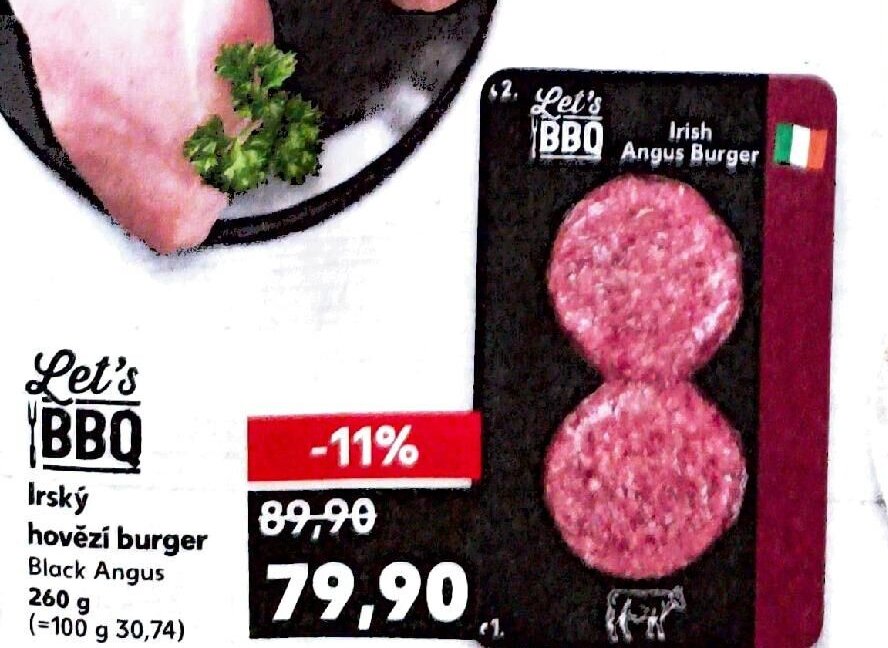Irský hovězí burger