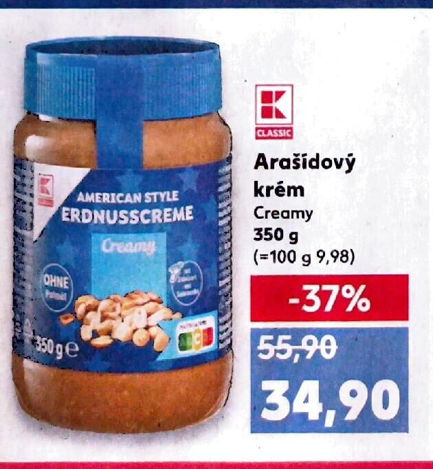 Arašídový krém Creamy