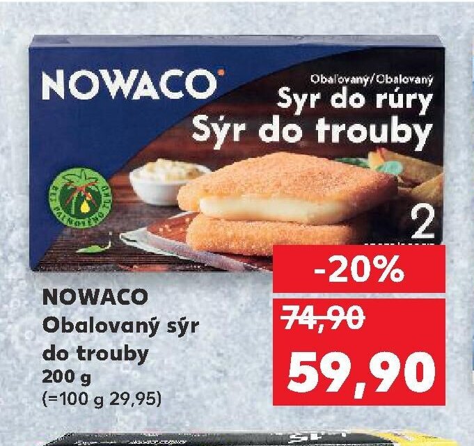 NOWACO Obalovaný sýr do trouby