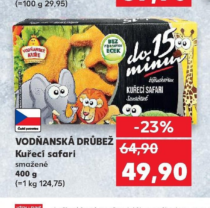 VODŇANSKÁ DRŮBEŽ Kuřecí safari smažené