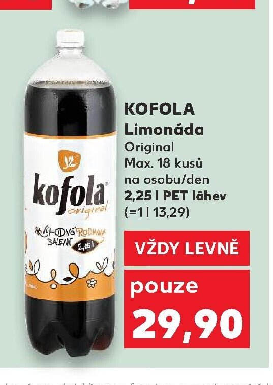 KOFOLA Limonáda Original 2,25 l