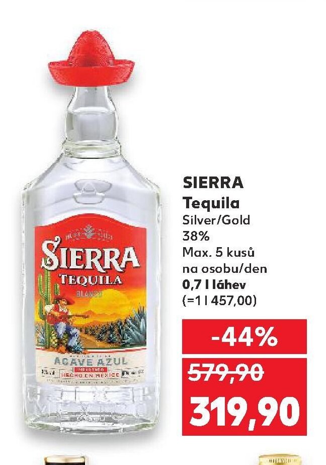 SIERRA Tequila Silver/Gold