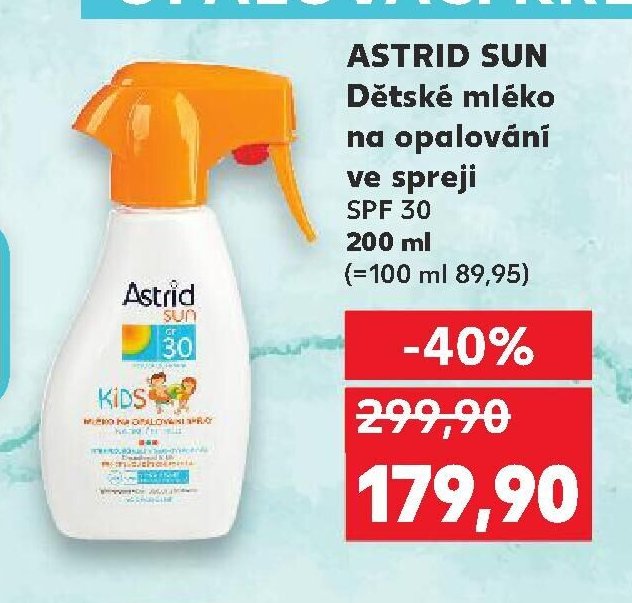 ASTRID SUN Dětské mléko na opalování ve spreji