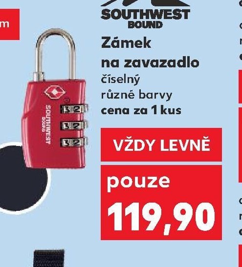 Zámek na zavazadlo