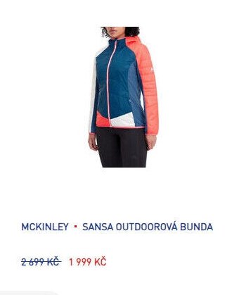 MCKINLEY SANSA OUTDOOROVÁ BUNDA