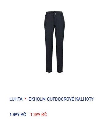 LUHTA EKHOLM OUTDOOROVÉ KALHOTY