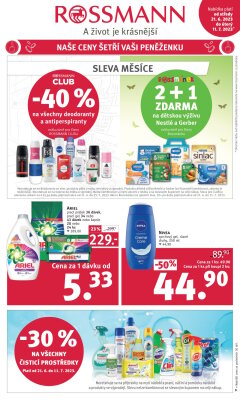 aktuální leták ROSSMANN drogerie 21.6.2023-11.7.2023