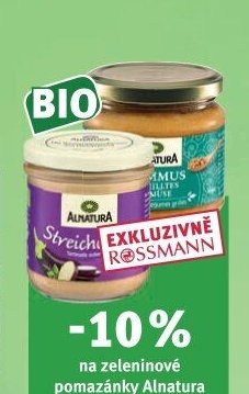 Alnatura zeleninové pomazánky