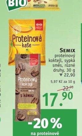 SEMIX proteinový koktejl, sypká směs