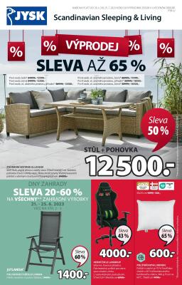 aktuální leták Jysk 21.6.2023-25.7.2023